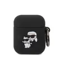 AirPods 1. ve 2. Nesil Silikon Kılıf - Karl Lagerfeld Karl & Choupette