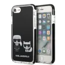 iPhone 8 Silikon Kılıf, Siyah Kenarlı K&C Tasarım - Karl Lagerfeld