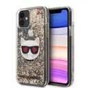 iPhone 11 Sıvılı Simli Choupette Desenli Kılıf - Karl Lagerfeld