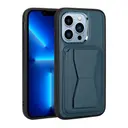 iPhone 12 Pro Kartlıklı ve Standlı Pu Deri Kılıf - Zore Memo Kapak