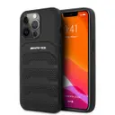 iPhone 14 Pro Deri Çizgili Kabartmalı Kılıf - AMG Leather