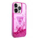 iPhone 14 Pro Sıvılı Simli Şeffaf Kılıf - Guess