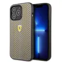 iPhone 14 Pro Ferrari Deri Sarı Noktalı Tasarım Kılıf