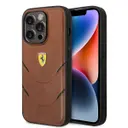 iPhone 14 Pro PU Deri Çizgili Kılıf - Ferrari Lisanslı