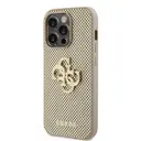 iPhone 14 Pro Max Delikli Yazı ve 4G Glitter Metal Logolu Kılıf - Guess