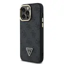 iPhone 14 Pro Max Kamera Standlı Taşlı PU Deri Kılıf - Guess 4G