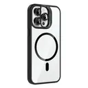 iPhone 14 Pro Max MagSafe Uyumlu Standlı Şeffaf Kılıf - Zore Etro