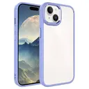 iPhone 15 Şeffaf Arka Yüzeyli Renkli Kenar Kılıf - Zore Krom Kapak