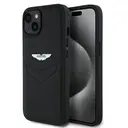 iPhone 15 Aston Martin Lisanslı PU Deri Metal Logolu Kılıf - Victory