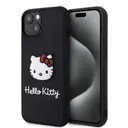 iPhone 15 Hello Kitty Lisanslı Kılıf, Siyah 3D Tasarım