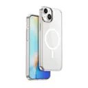 iPhone 15 Plus MagSafe Uyumlu Şeffaf Kılıf - Wiwu Magnetic Crystal