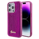 iPhone 15 Pro Pullu Arka Yüzeyli Lisanslı Kılıf - Guess Sequin Script