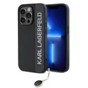 iPhone 15 Pro Taşlı Anahtarlıklı Kılıf - Karl Lagerfeld Saffiano