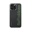 Apple iPhone 15 Pro Kılıf M-safe Şarj Özellikli Lumintex Teknolojili Fosforlu Aramid Karbon Fiber Pitaka Tactile Woven Aries Serisi Kapak