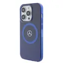 iPhone 15 Pro MagSafe Uyumlu Çift Katmanlı Kılıf - Mercedes Benz Mavi Yıldız