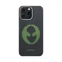 Apple iPhone 15 Pro Max Kılıf M-safe Şarj Özellikli Lumintex Teknolojili Fosforlu Aramid Karbon Fiber Pitaka Tactile Woven Aries Serisi Kapak