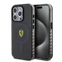 iPhone 15 Pro Max MagSafe Uyumlu Kılıf - Ferrari Lisanslı Tırtıklı Kenar