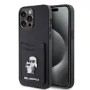 iPhone 15 Pro Max Kartlıklı Kılıf, Metal Logo - Karl Lagerfeld