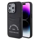 iPhone 15 Pro Max Kartlıklı Saffiano Kılıf - Karl Lagerfeld 3D RSG Logo