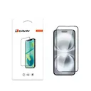 iPhone 16 Plus 5D Tam Kaplama Temperli Cam Ekran Koruyucu - Davin
