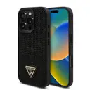 iPhone 16 Pro Taşlı Arka Yüzey Üçgen Logolu Kılıf - Guess