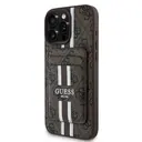 iPhone 16 Pro MagSafe Uyumlu Kartlıklı Kılıf - Guess 4G Çizgili