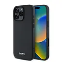 iPhone 16 Pro MagSafe Uyumlu PU Deri Kılıf - DKNY Metal Logolu