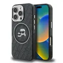 iPhone 16 Pro Kılıf, Parlayan Simli Karl & Choupette Tasarım - Karl Lagerfeld