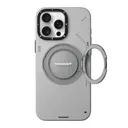 iPhone 16 Pro MagSafe Uyumlu 360° Standlı Mat Deri Kılıf - Youngkit Tech Leather