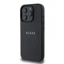 iPhone 16 Pro Max MagSafe Uyumlu Grained Kılıf - Guess Yazı Logolu