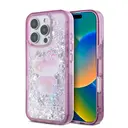 iPhone 16 Pro Max Uyumlu Sıvılı Simli Kılıf - Hello Kitty 50. Yıldönümü
