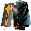 iPhone 17 Gizlilik Ekran Koruyucu Temperli Cam - Zore 2.5D Oliv Privacy