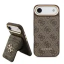 iPhone 17 Air MagSafe Uyumlu Kartlıklı Kılıf - Guess 4G Metal Logo