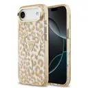 iPhone 17 Air MagSafe Uyumlu Simli Leopar Desenli Kılıf - Guess