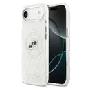 Apple iPhone 17 Air Kılıf Karl Lagerfeld Orjinal Lisanslı Parlayan Simli Karl & Choupette Heads Kapak