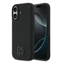 iPhone 17 MagSafe Şarj Özellikli Silikon Kılıf - DKNY Siyah
