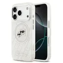 iPhone 17 Pro Kılıf, Parlayan Simli Karl & Choupette Tasarımlı - Karl Lagerfeld