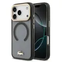 iPhone 17 Pro MagSafe Uyumlu Şeffaf Kılıf - Lacoste Gold Timsah Logolu