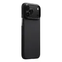 Apple iPhone 17 Pro Kılıf M-safe Şarj Özellikli 1500D Aramid Karbon Fiber Pitaka Ultra-Slim Classic Serisi Black-Grey Twill Kapak