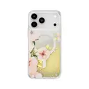 iPhone 17 Pro Max MagSafe Uyumlu Çiçek Desenli Simli Kılıf - Coehl Fleurette