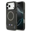 Apple iPhone 17 Pro Max Kılıf BMW Orjinal Lisanslı M-safe Şarj Özellikli Metal Buton Tasarımlı IML Baskılı M Dizayn Kapak