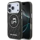 iPhone 17 Pro Max Kılıf, Parlayan Simli Karl & Choupette Tasarım - Karl Lagerfeld