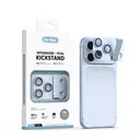 iPhone 18 Pro Kamera Lens Koruyucu, 180° Metal Standlı - Go Des CL-23