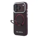 iPhone 18 Pro MagSafe Uyumlu Standlı Kılıf - Karl Lagerfeld Saffiano