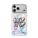 iPhone 18 Pro MagSafe Uyumlu 3D Baskılı Kılıf - Mutural Graffiti Serisi