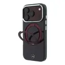 Apple iPhone 18 Pro Kılıf Mercedes Benz Orjinal Lisanslı M-safe Şarj Özellikli 360 Derece Dönebilen Standlı Metal Logolu Sert PC Kapak