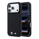 Apple iPhone 18 Pro Max Kılıf BMW Orjinal Lisanslı M-safe Şarj Özellikli Metal Logolu Karbon Fiber Kevlar Kapak