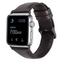 Apple Watch 38 mm Deri Kordon, Metal Tokalı - Zore Luxury Leather