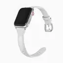 Apple Watch 44 mm Deri Kordon, Metal Tokalı - Zore KRD-28