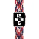 Apple Watch 44 mm Örgü Solo Loop Kordon - Wiwu Braided Contrast Color